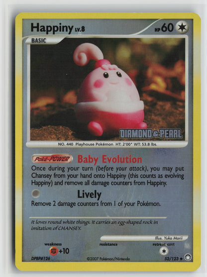 Happiny - 52/123 [Diamond & Pearl] Promo Reverse Holo BKP 052/123 NM