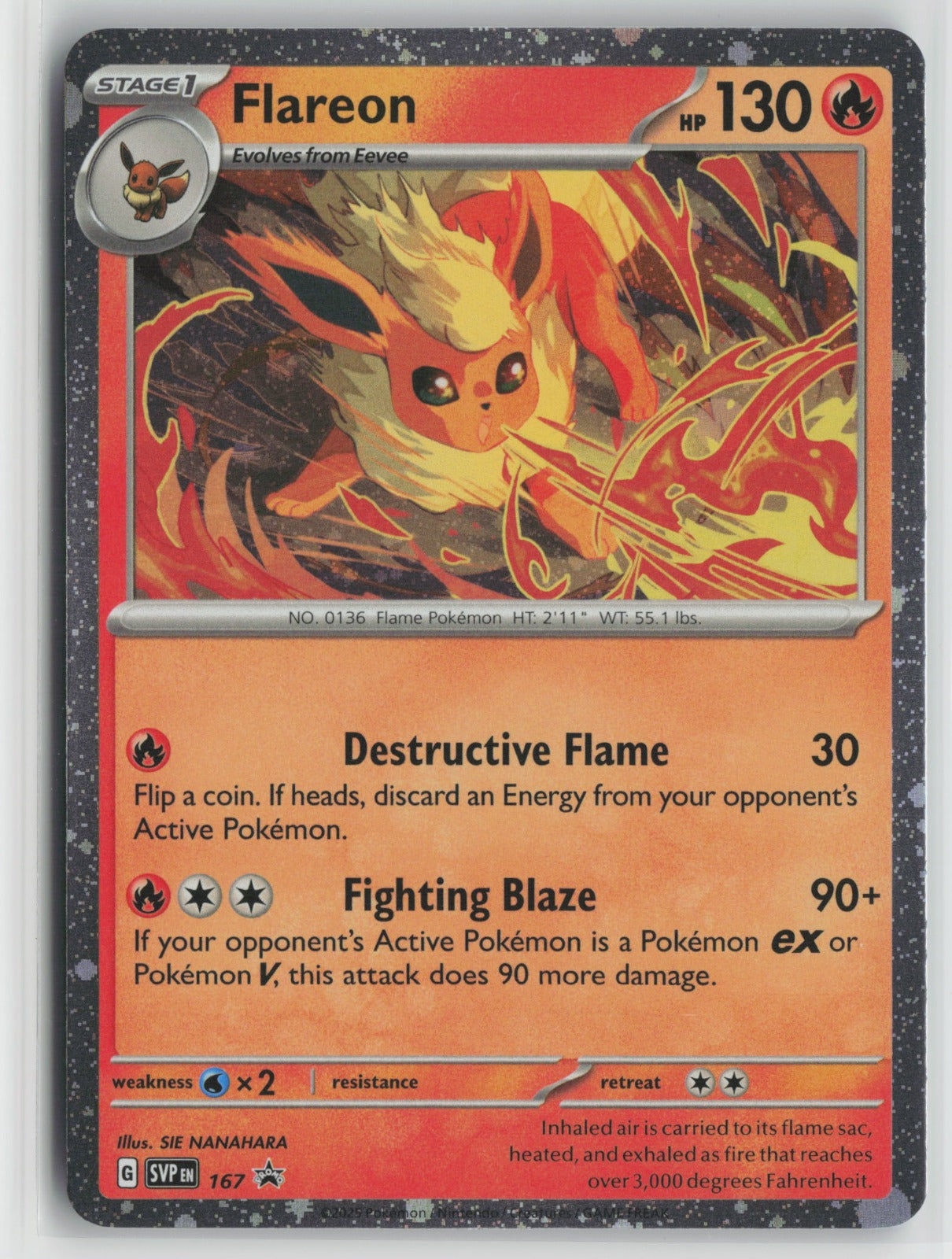 Flareon - (Cosmos Holo) Promo Holo SVP 167 NM