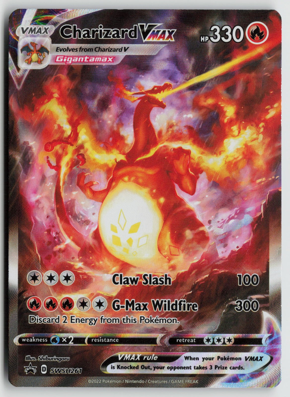 Charizard VMAX - Promo Holo SWSD SWSH261 NM