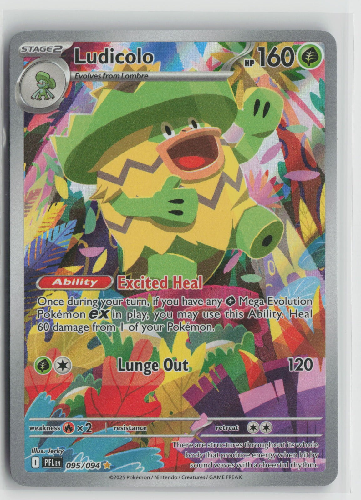 Ludicolo - Illustration Rare Holo PFL 095/094 NM