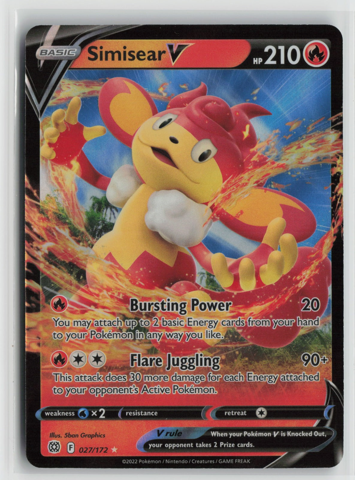 Simisear V Ultra Rare Holo SWSH09 027/172 NM