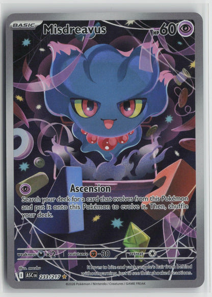 Misdreavus Illustration Rare Holo ASC 233/217 NM