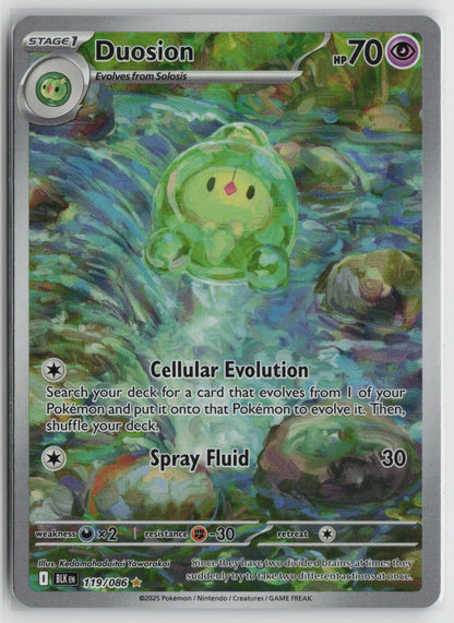 Duosion Illustration Rare Holo BLK 119/086 NM
