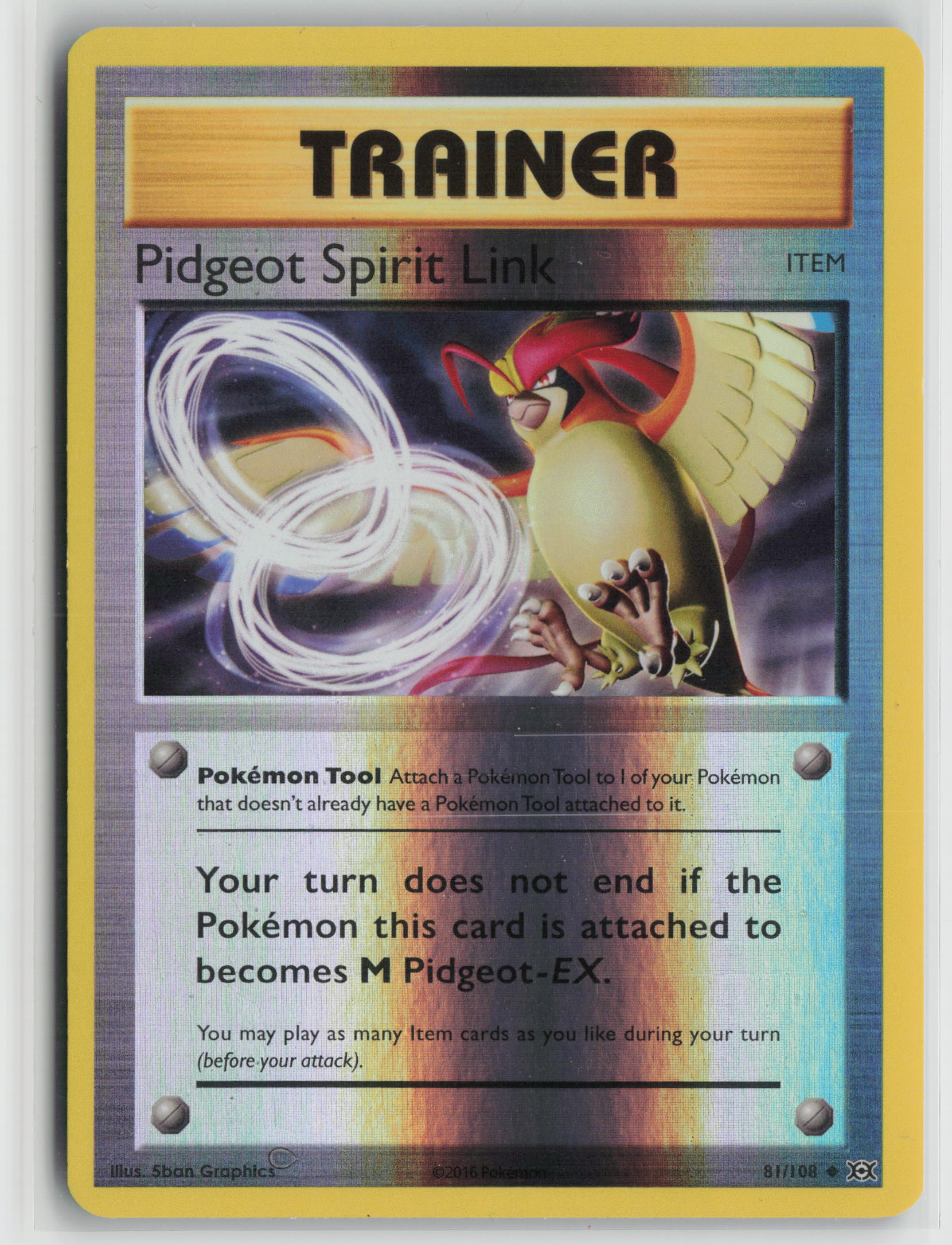 Pidgeot Spirit Link Uncommon XY - Evolutions 81/108 NM