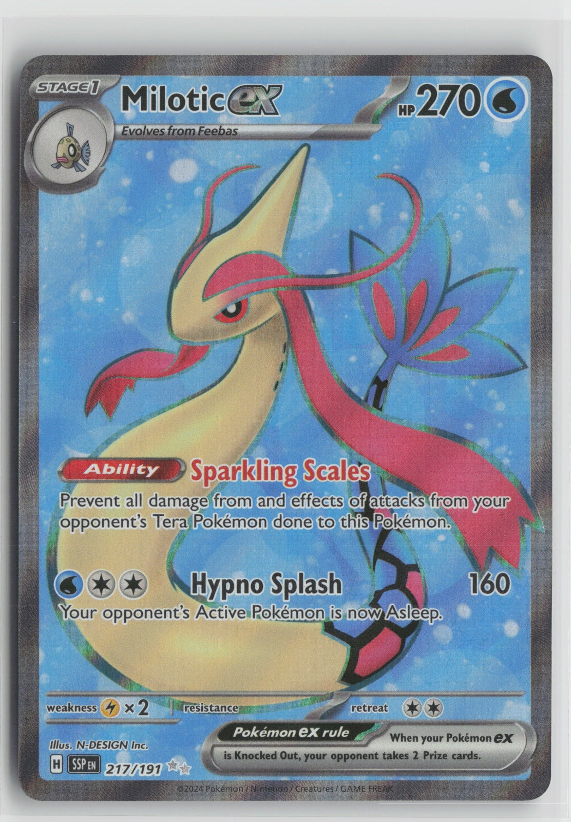 Milotic ex Ultra Rare Holo SSP 217/191 NM