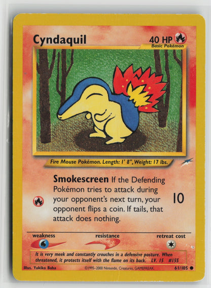 Cyndaquil Common Unlimited N4 061/105 DMG