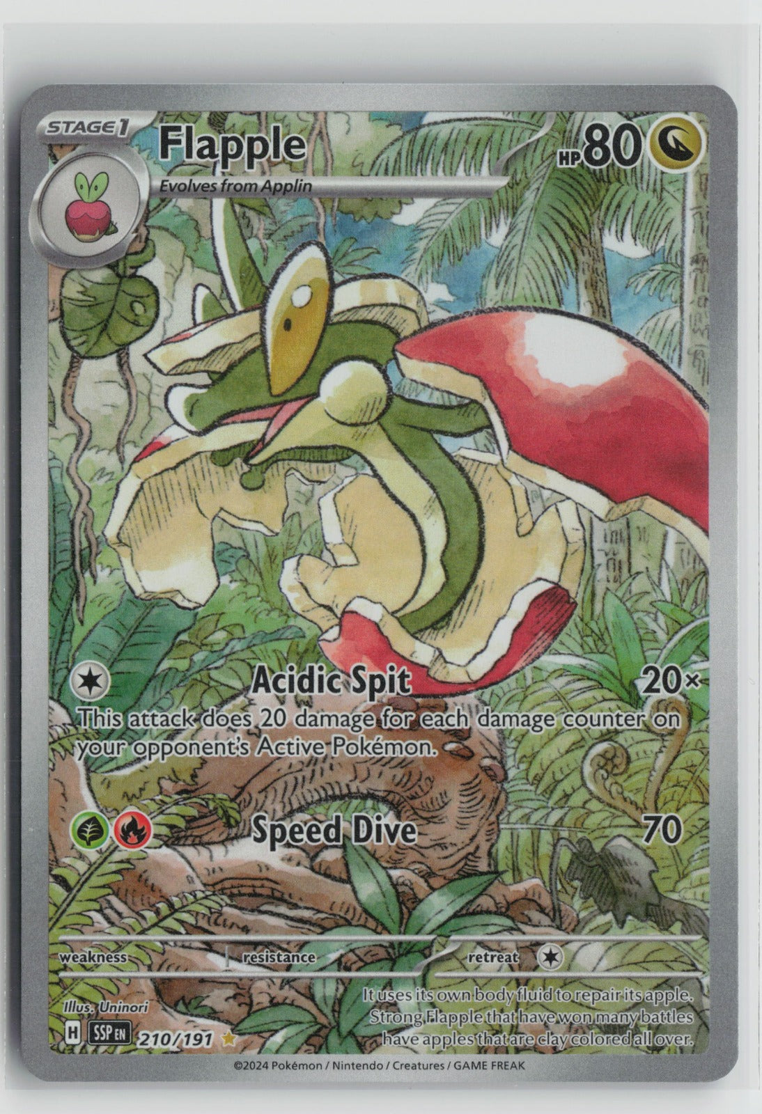 Flapple - Illustration Rare Holo SSP 210/191 NM