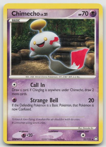 Chimecho Rare Normal MT 22/123 NM