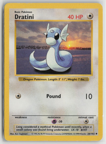 Dratini Uncommon Unlimited BSS 026/102 MP
