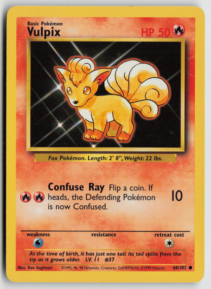 Vulpix Common Base Set 068/102 MP
