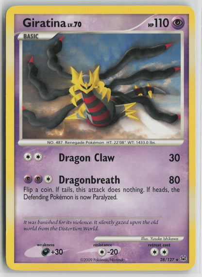 Giratina (28) Rare PL 28/127 LP
