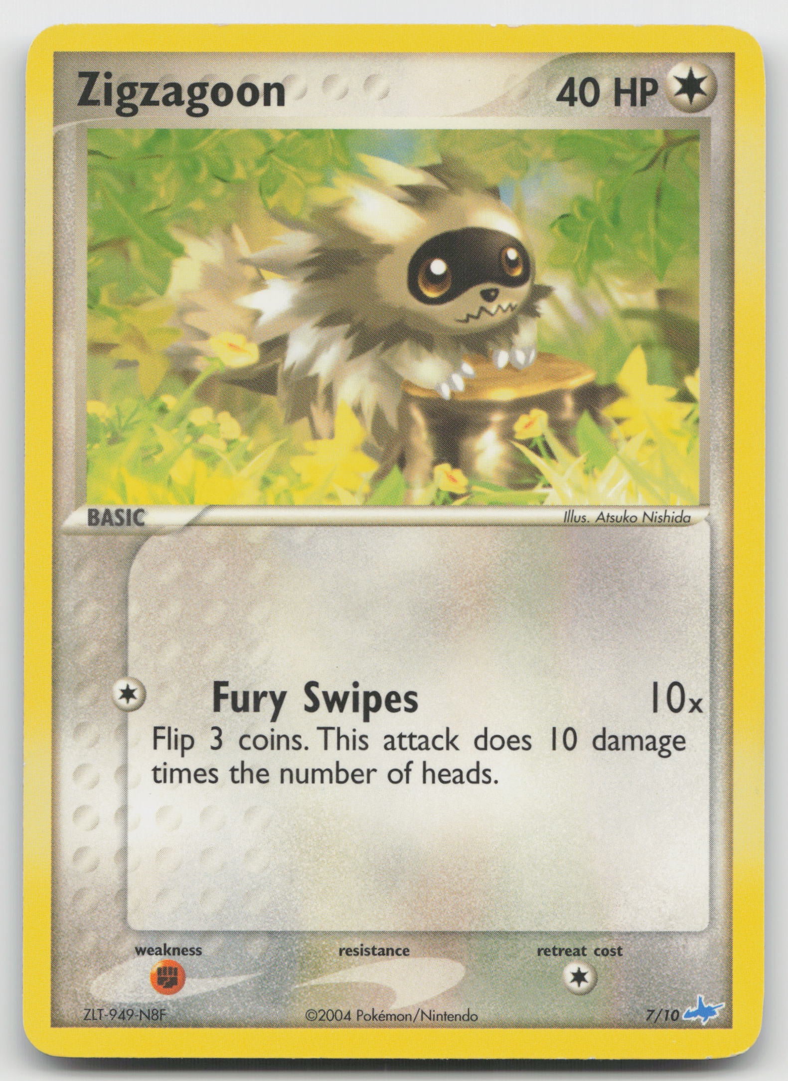 Zigzagoon Common Normal PR 7/10 LP