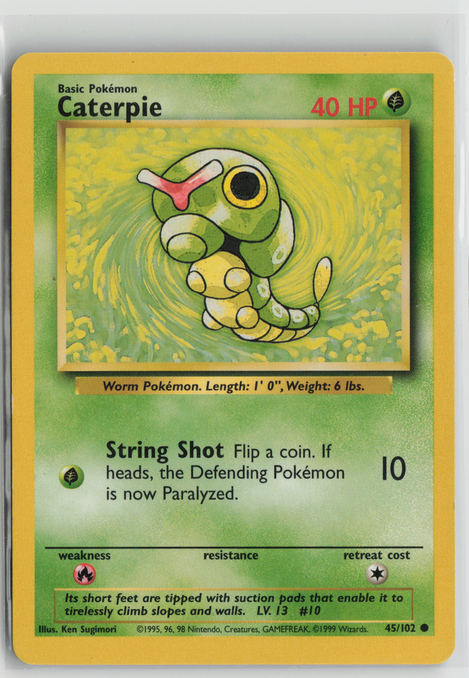 Caterpie Common Base Set 045/102 HP