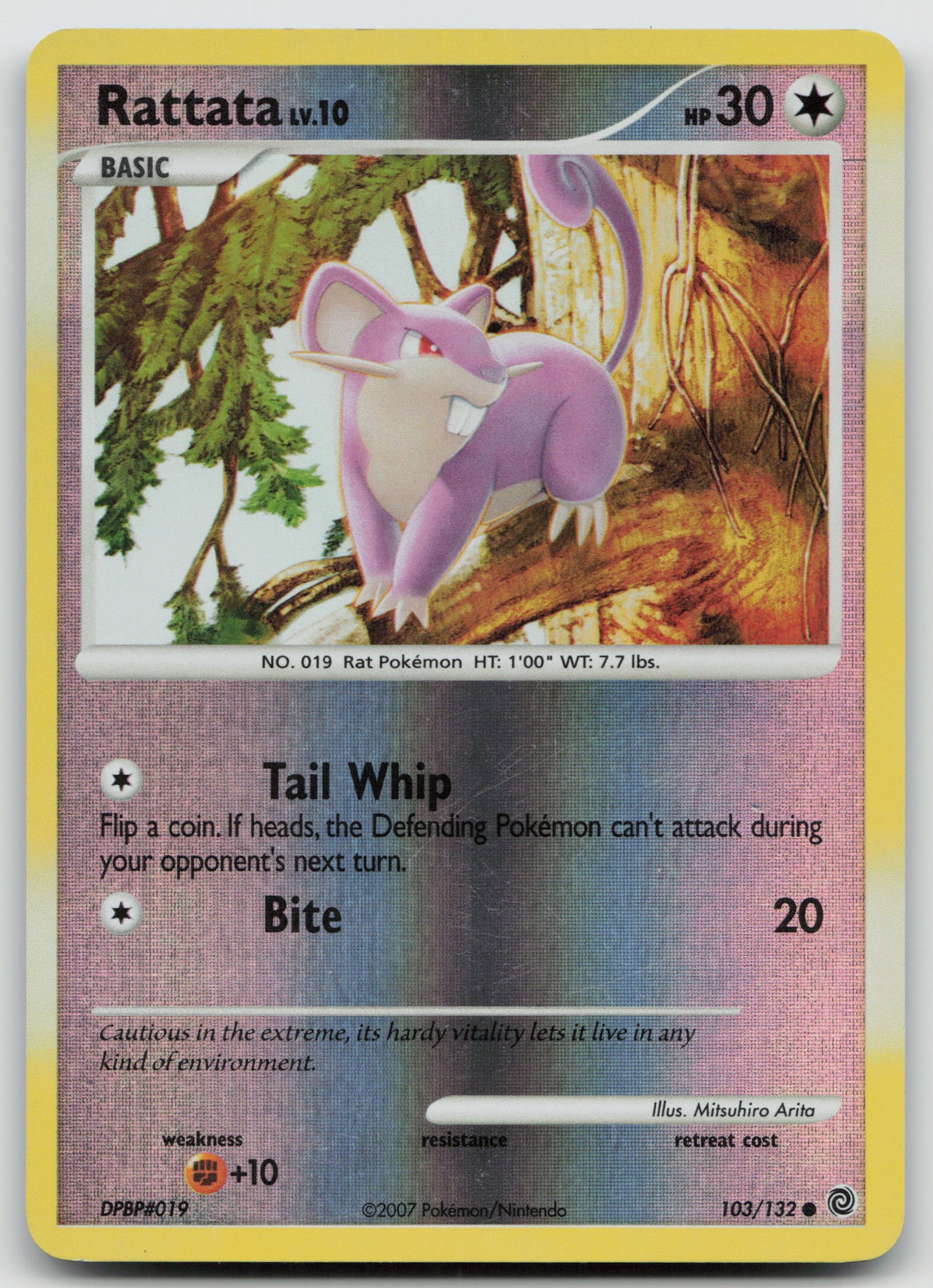 Rattata Common Reverse Holo SW 103/132 MP