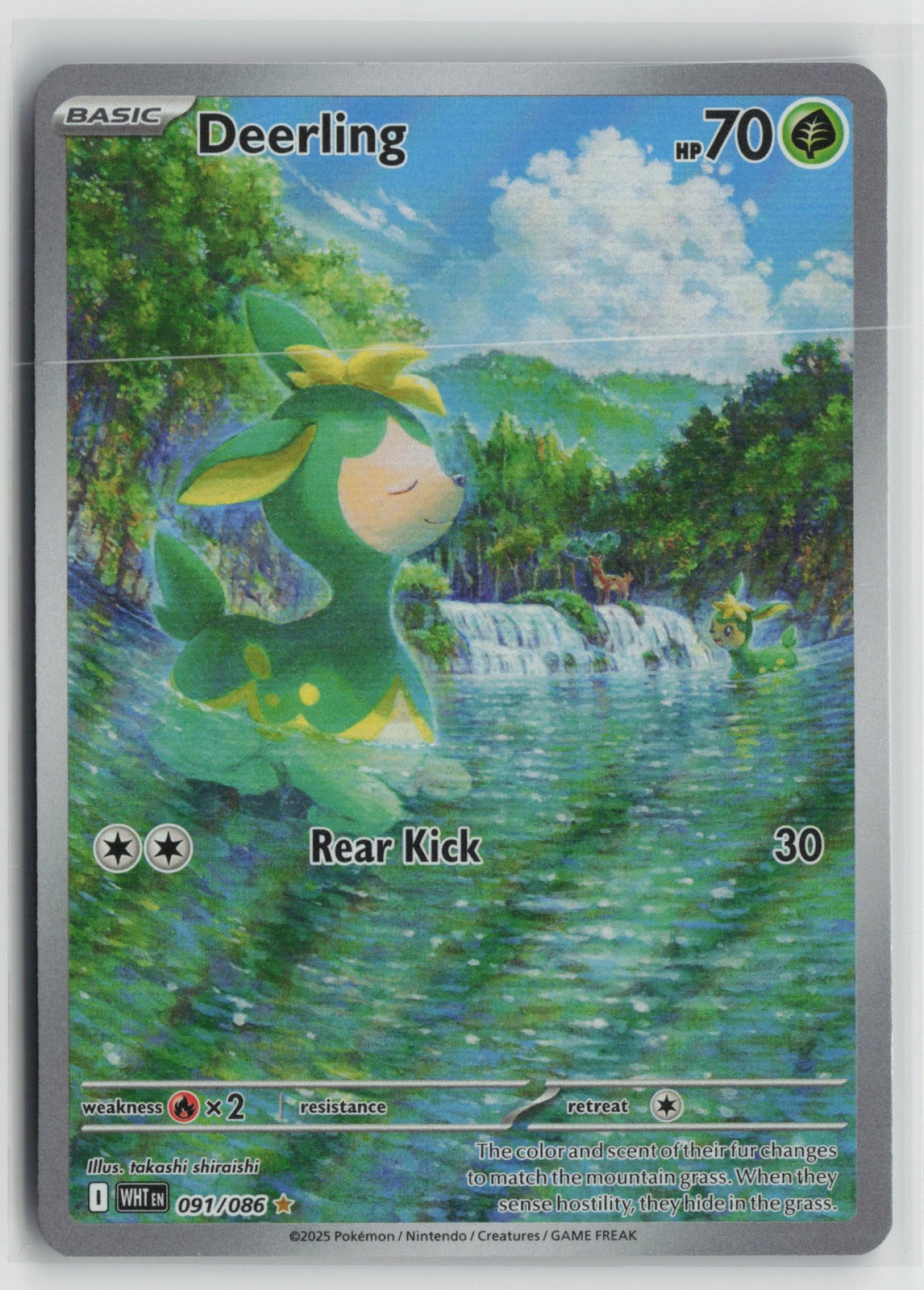 Deerling - Illustration Rare Holo WHT 091/086 NM
