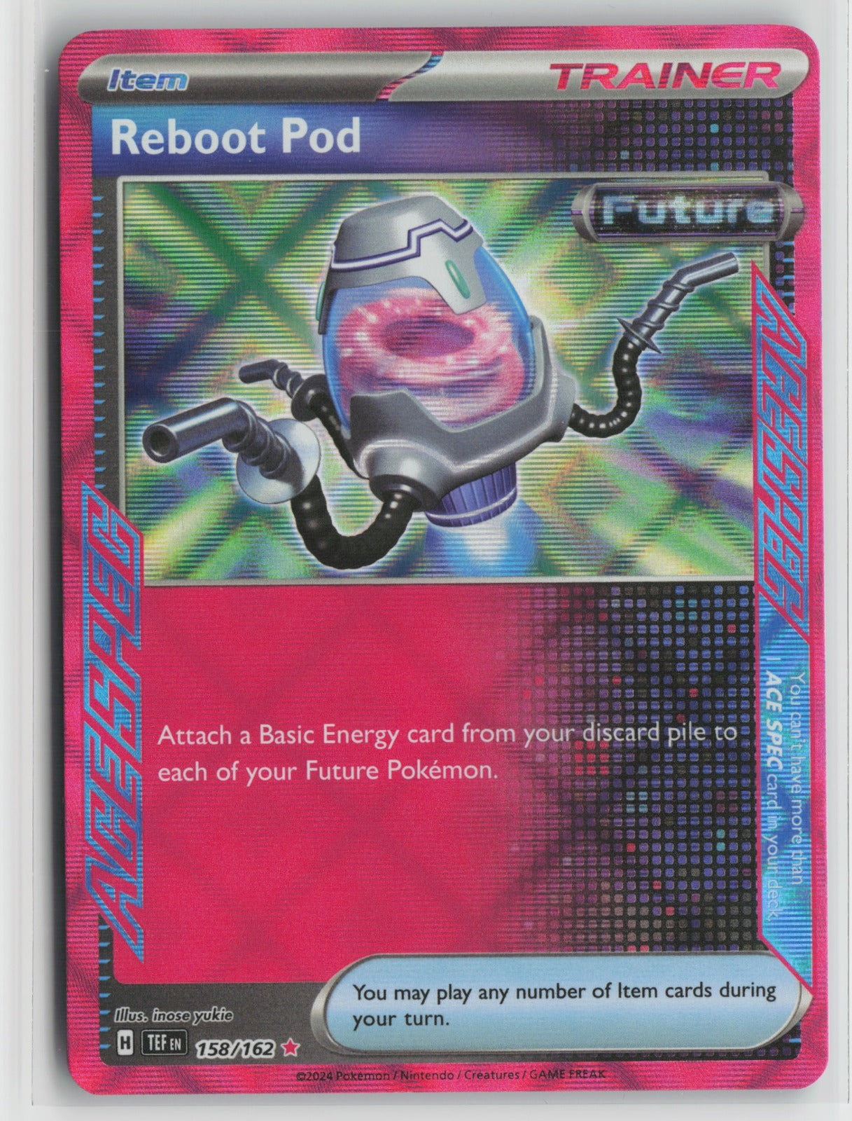 Reboot Pod ACE SPEC Rare Holo TEF 158/162 NM