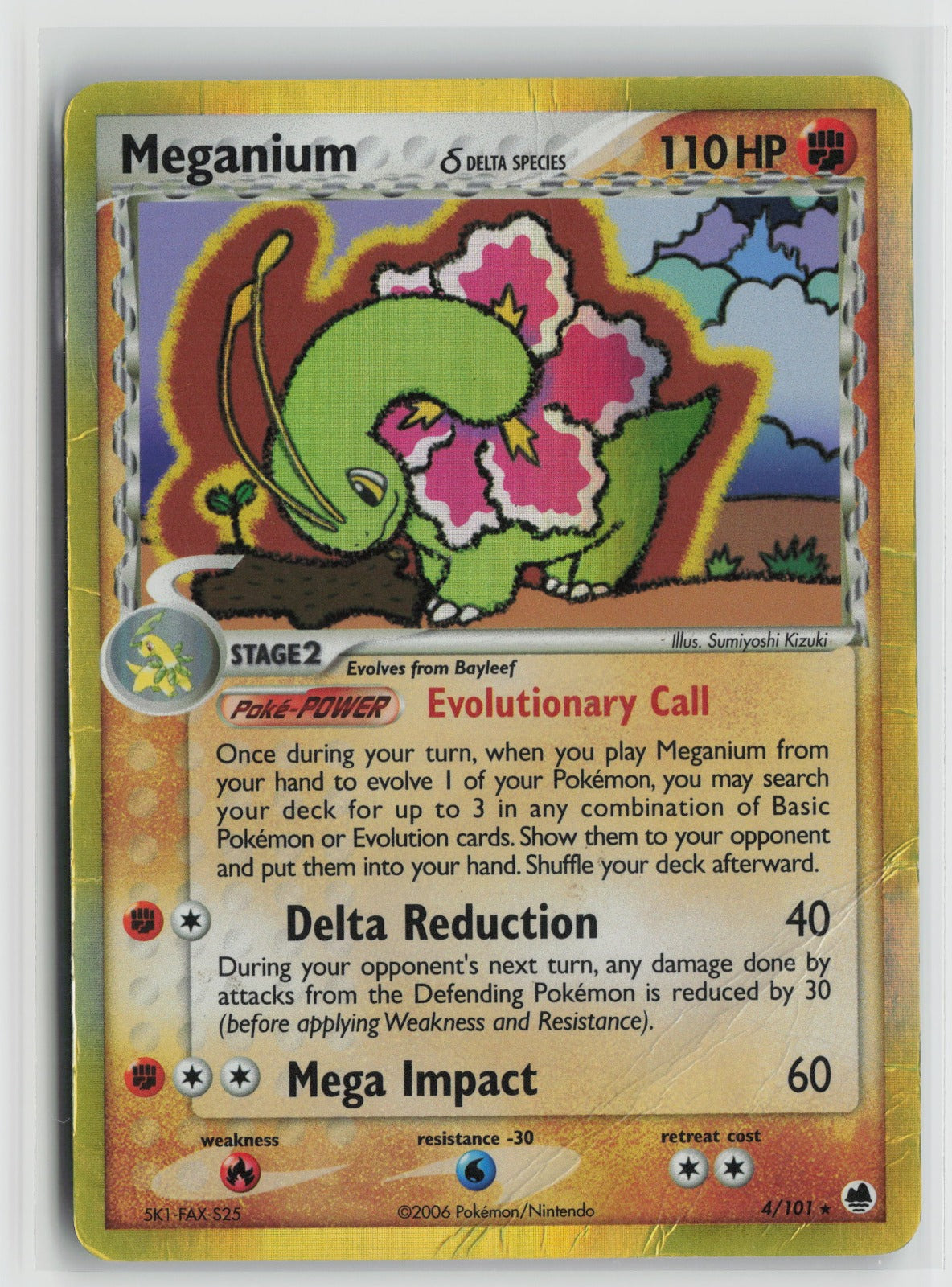 Meganium (Delta Species) Holo Rare DF 4/101 HP