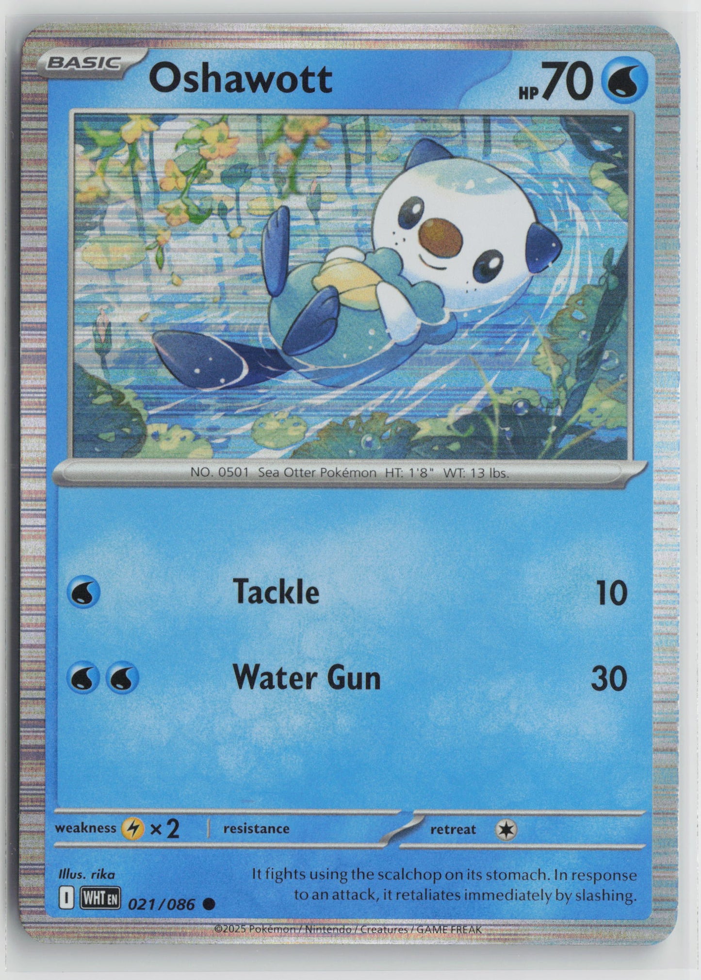 Oshawott - (Unova Poster Collection) Common Holo MCAP 021/086 NM