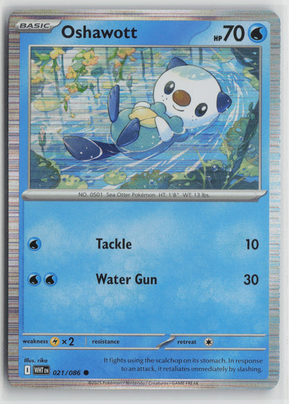 Oshawott - (Unova Poster Collection) Common Holo MCAP 021/086 NM