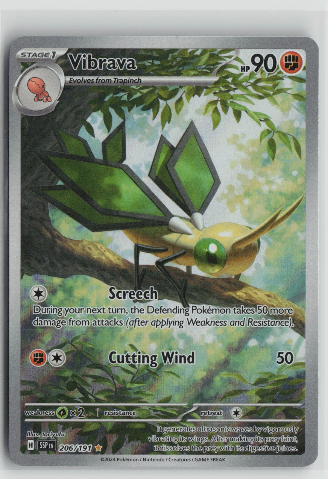 Vibrava - Illustration Rare Holo SSP 206/191 NM