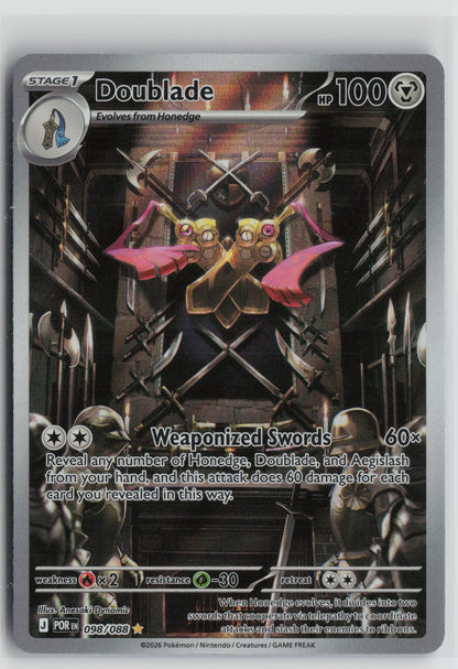 Doublade - Illustration Rare Holo POR 098/088 NM