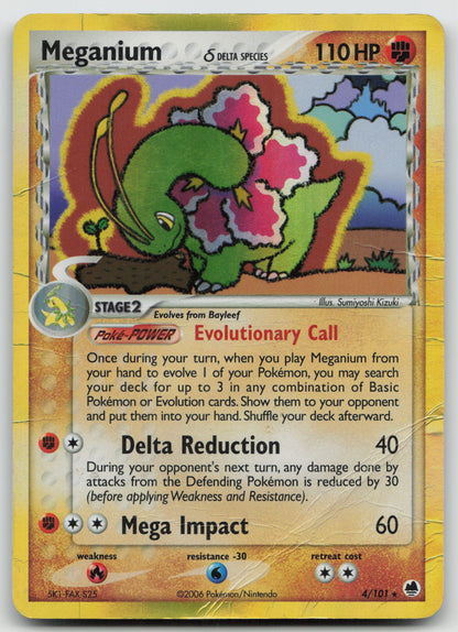 Meganium (Delta Species) Holo Rare Holo DF 4/101 HP