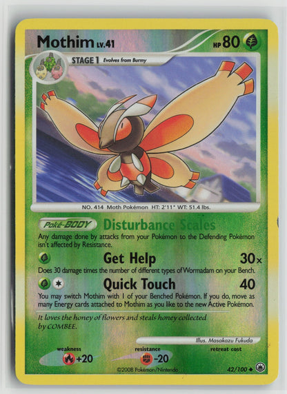 Mothim Uncommon Reverse Holo MD 42/100 LP