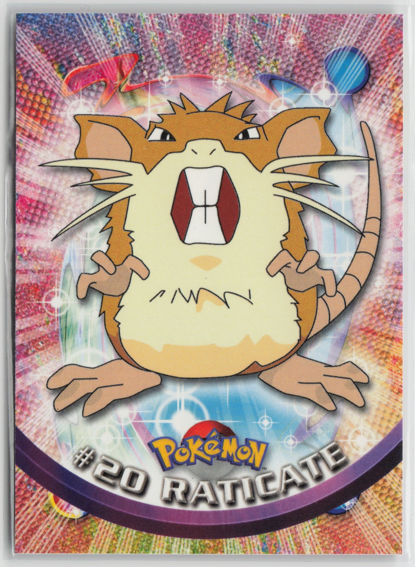 Raticate #20 Topps TV Animation Series 1999 Non-Holo NM