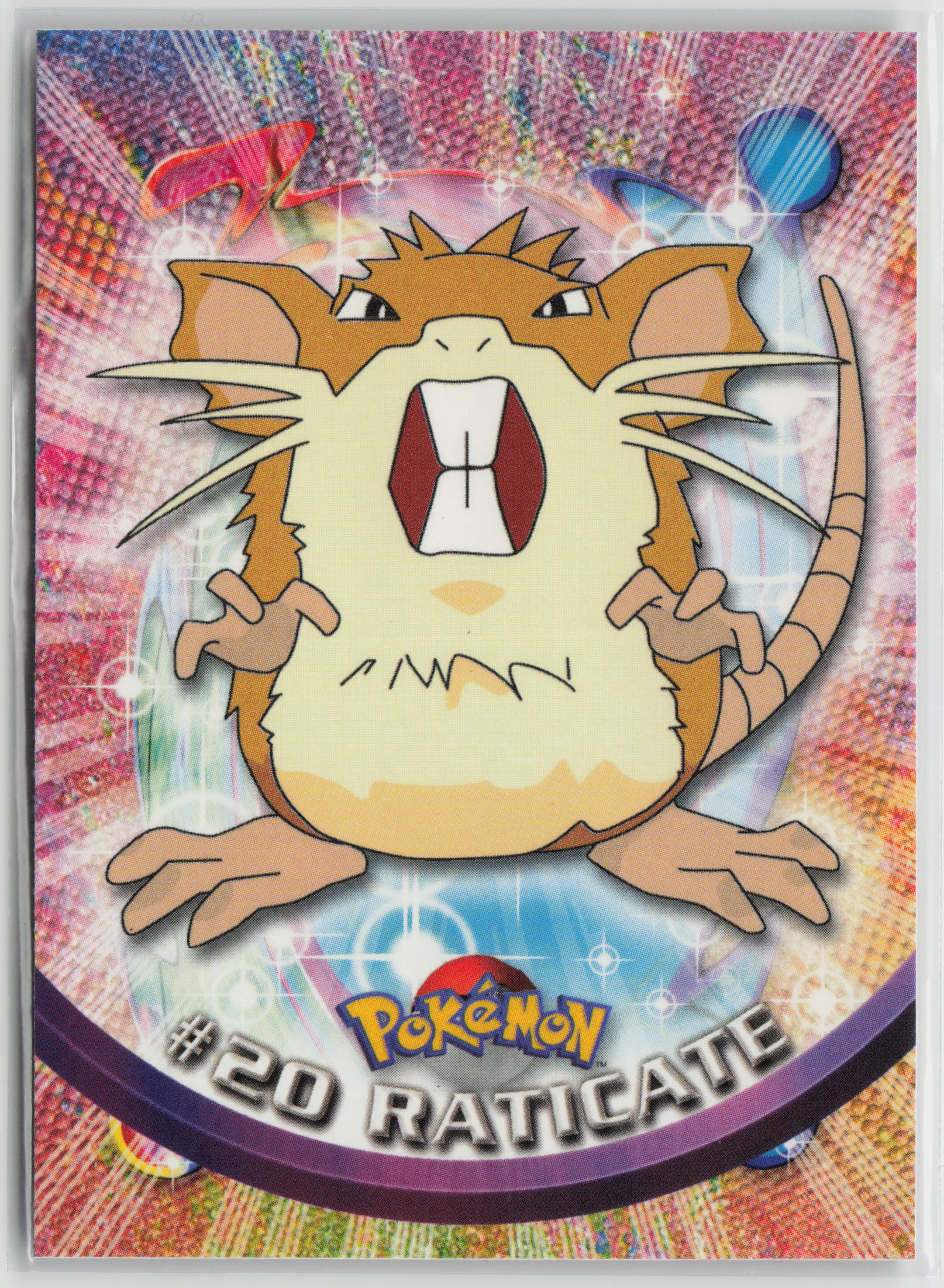 Raticate #20 Topps TV Animation Series 1999 Non-Holo NM