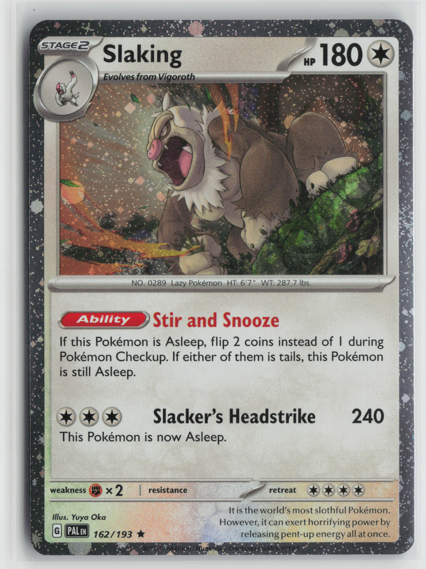 Slaking (Cosmos Holo) Rare Holo MCAP 162/193 NM