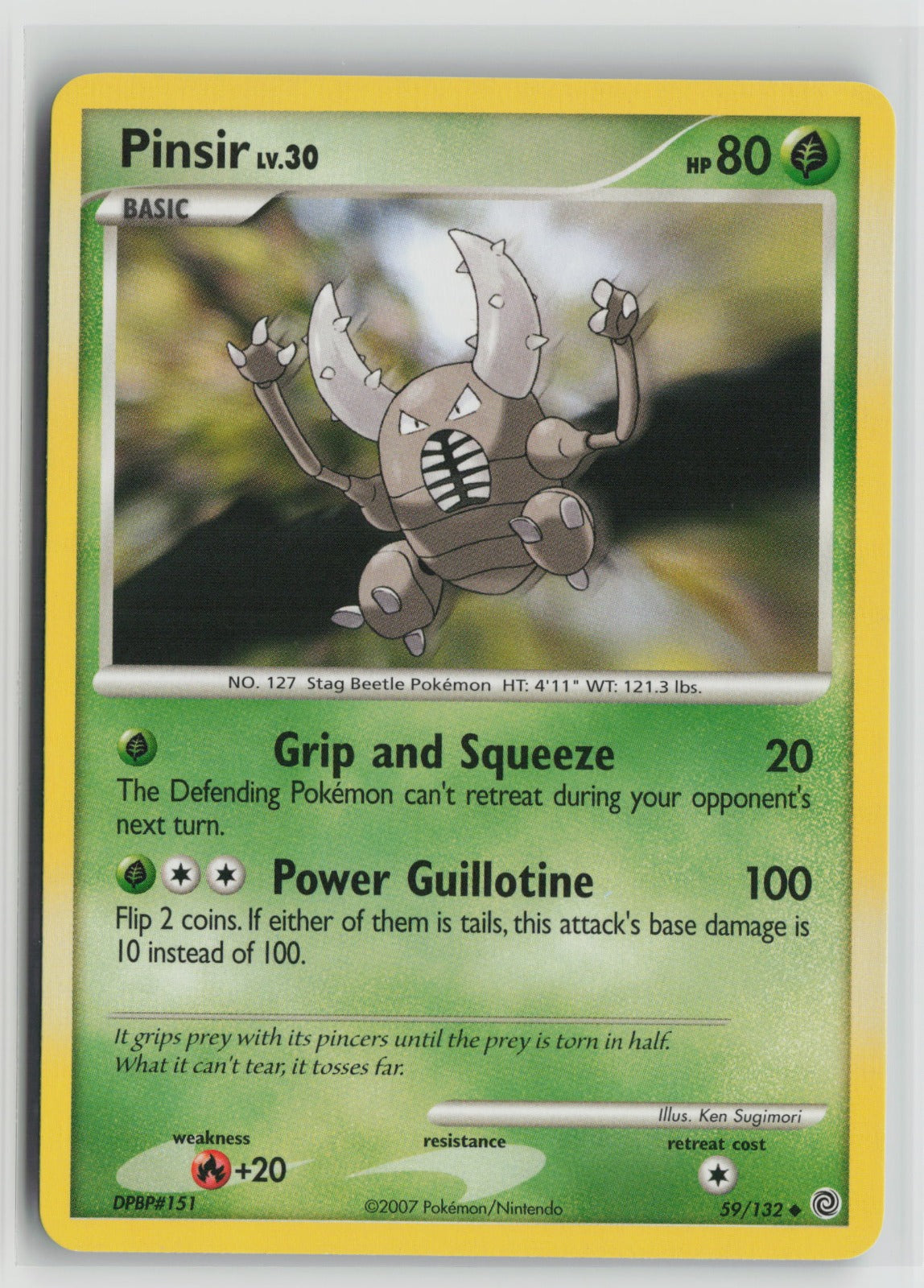 Pinsir Uncommon SW 59/132 NM