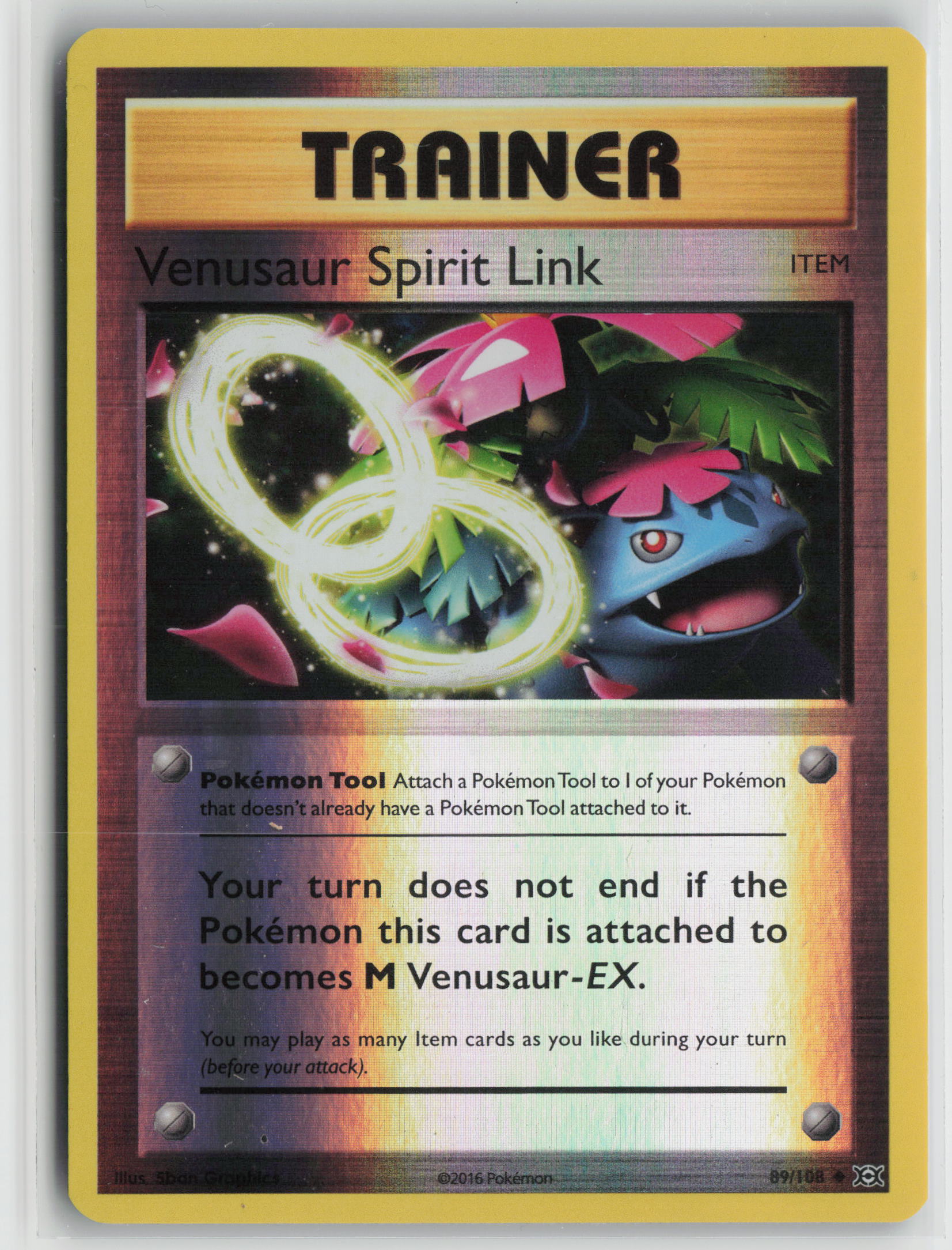 Venusaur Spirit Link Uncommon XY - Evolutions 89/108 NM