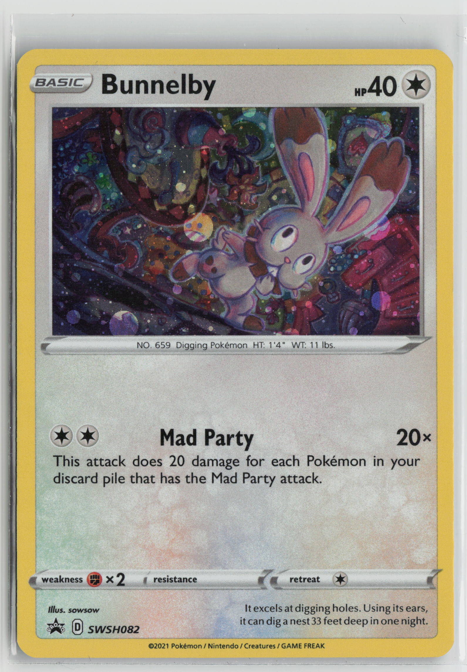Bunnelby - Promo SWSH: Sword & Shield Promo Cards SWSH082 NM