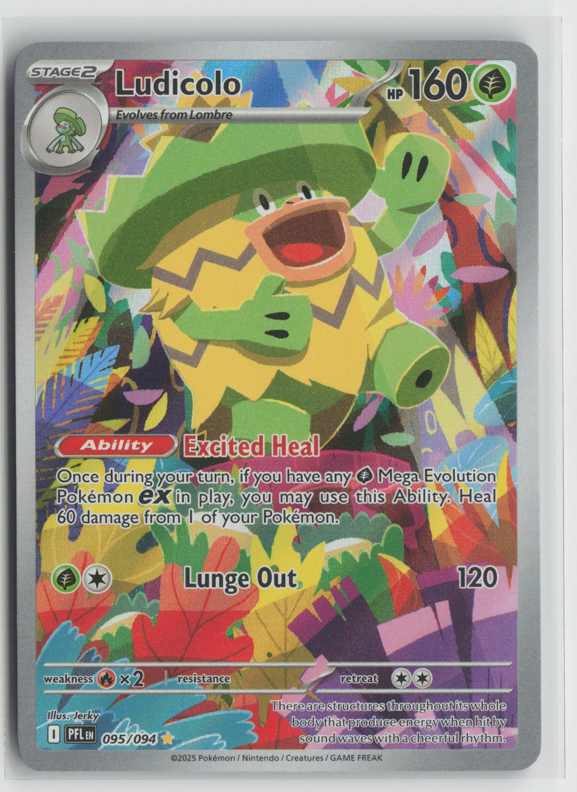 Ludicolo Illustration Rare Holo PFL 095/094 NM