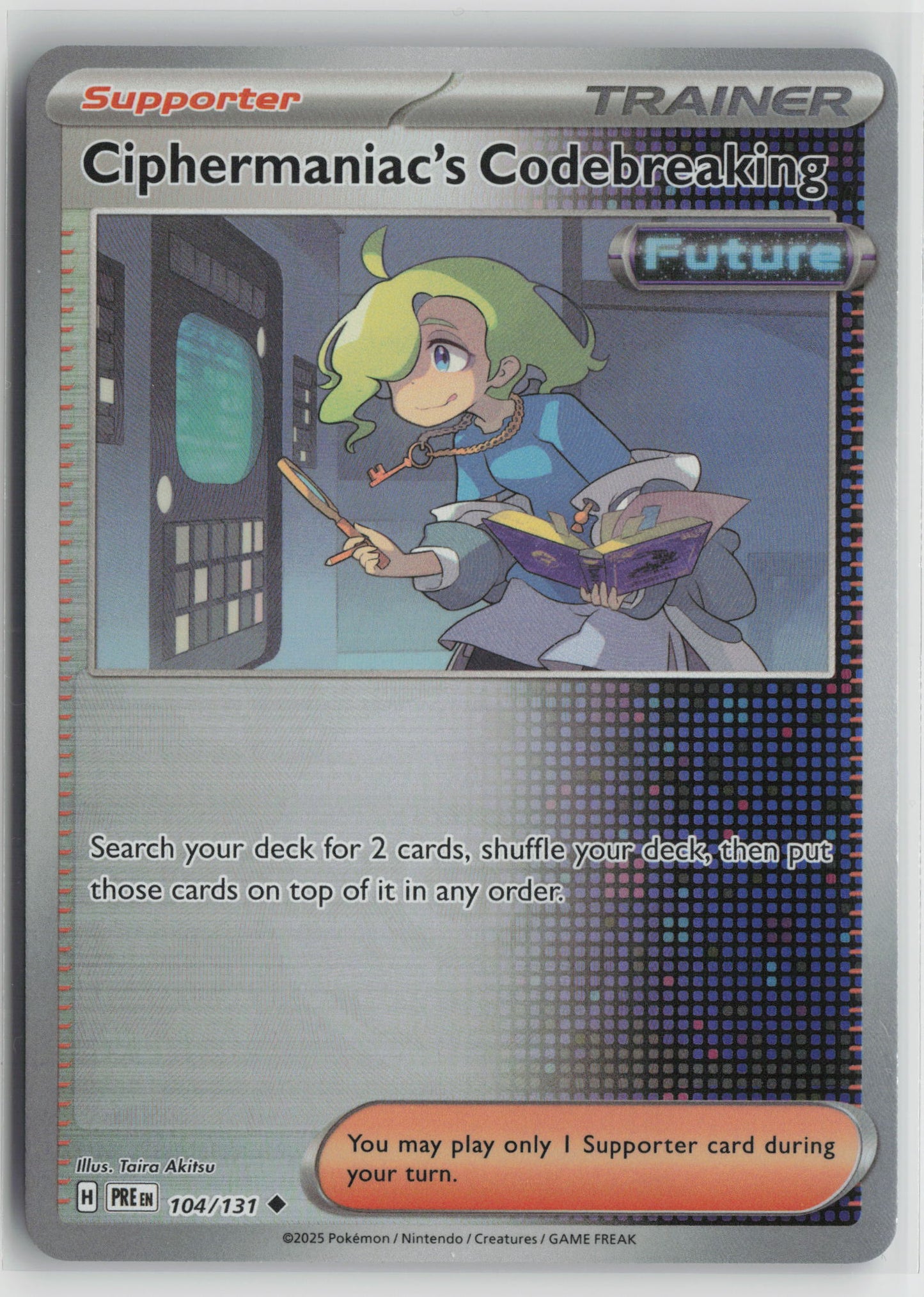 Ciphermaniac's Codebreaking (Poke Ball Pattern) Prismatic Evol 104/131 NM-B