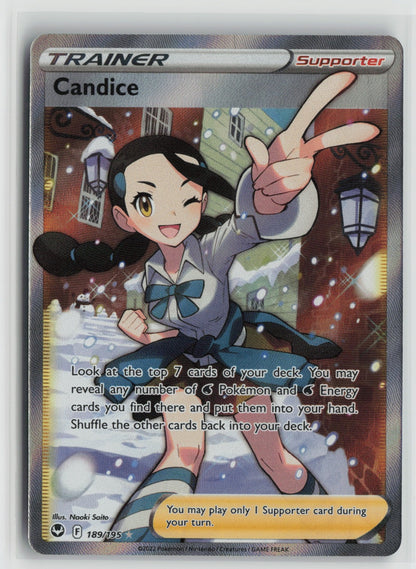 Candice (Full Art) Ultra Rare Holo SWSH12 189/195 NM