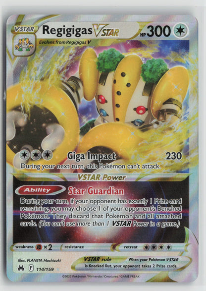Regigigas VSTAR Ultra Rare Holo CRZ 114/159 NM