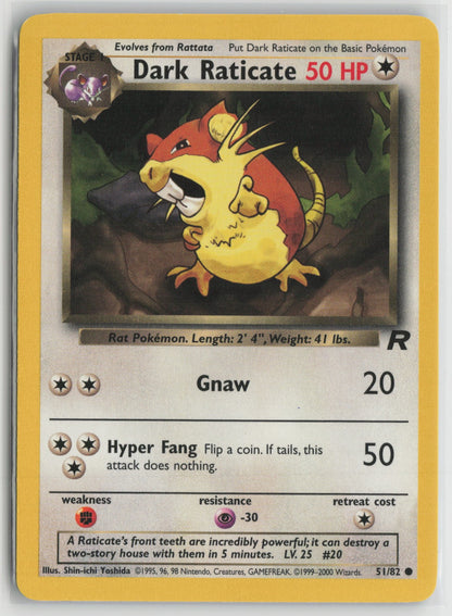 Dark Raticate Common Unlimited TR 51/82 LP