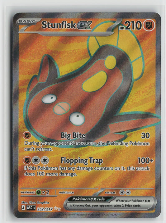 Stunfisk ex Ultra Rare Holo ASC 252/217 NM