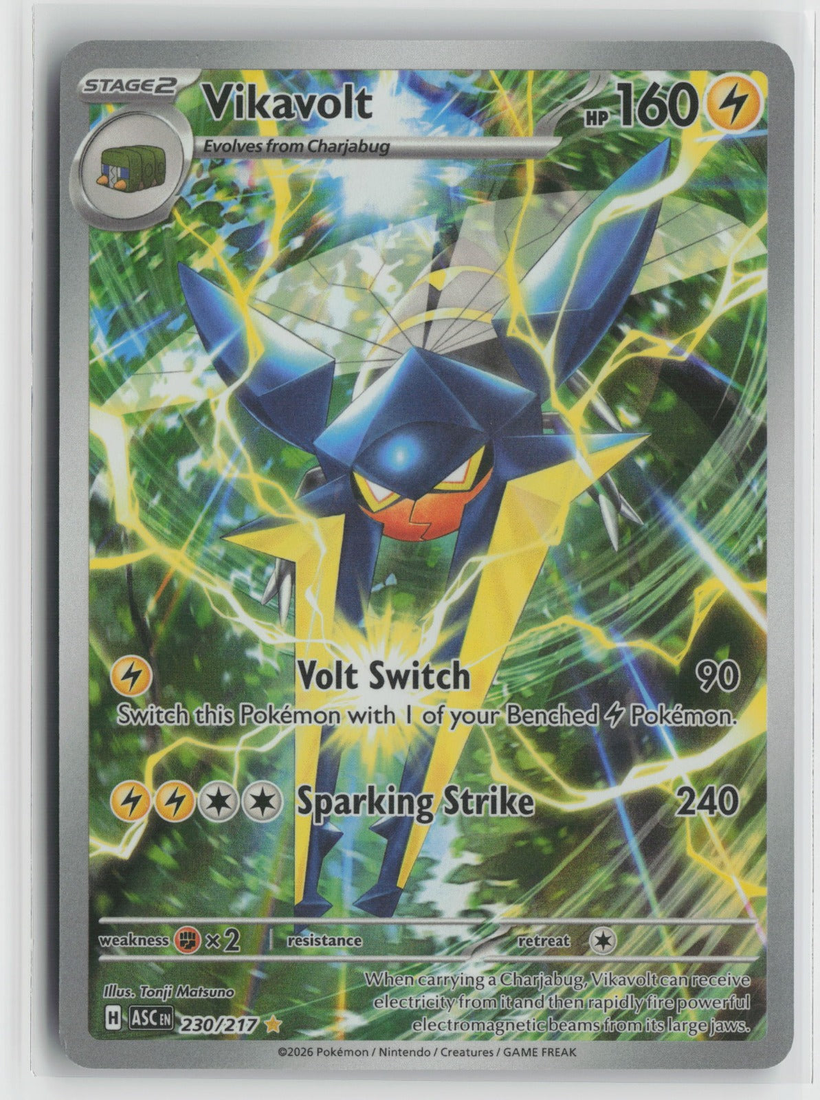 Vikavolt Illustration Rare Holo ASC 230/217 NM