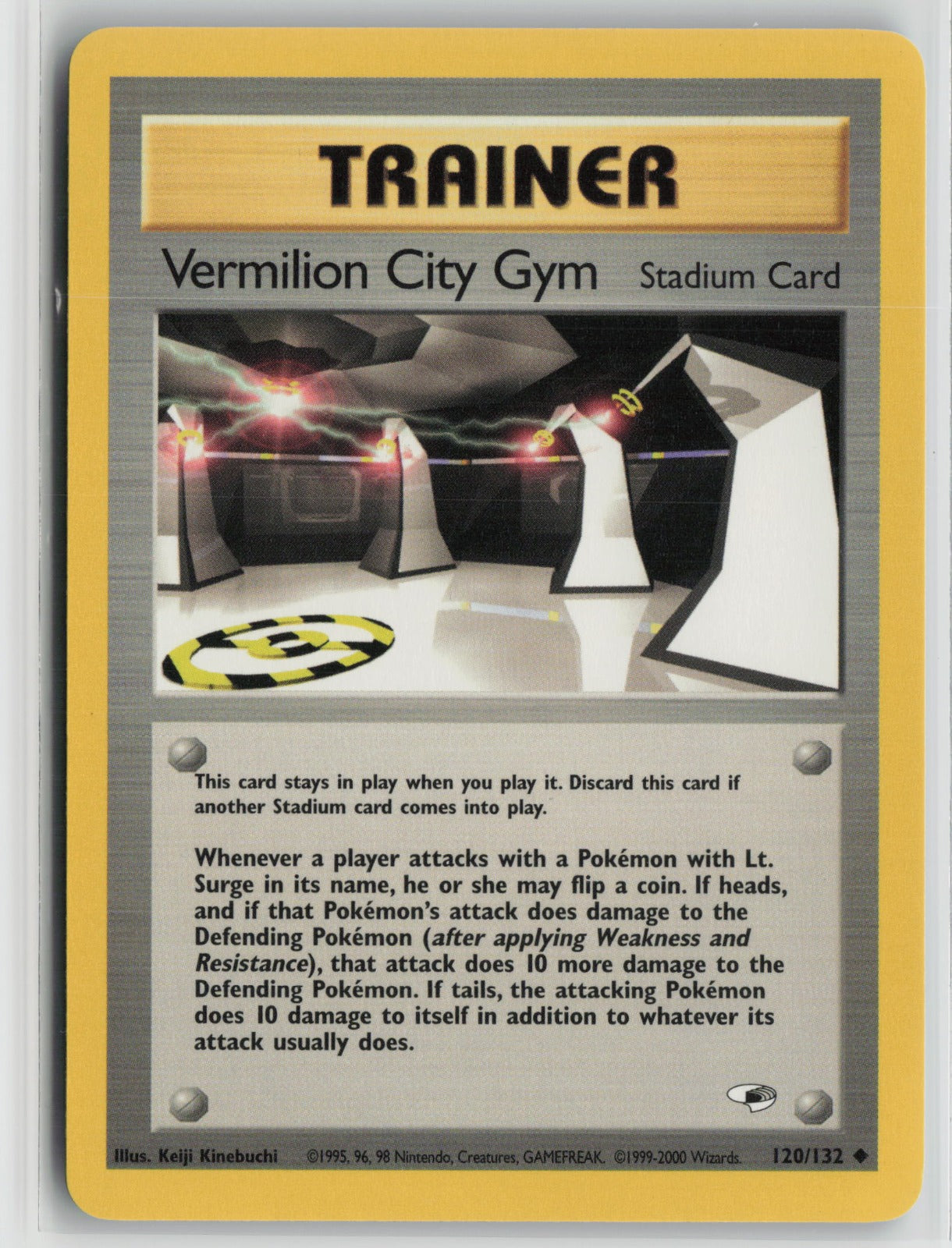 Vermilion City Gym Uncommon Unlimited G1 120/132 NM