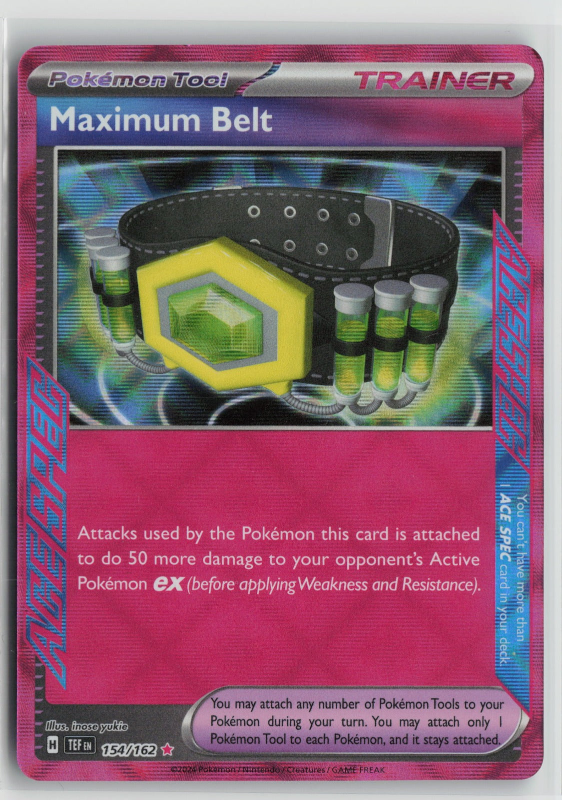 Maximum Belt ACE SPEC Rare Holo TEF 154/162 NM
