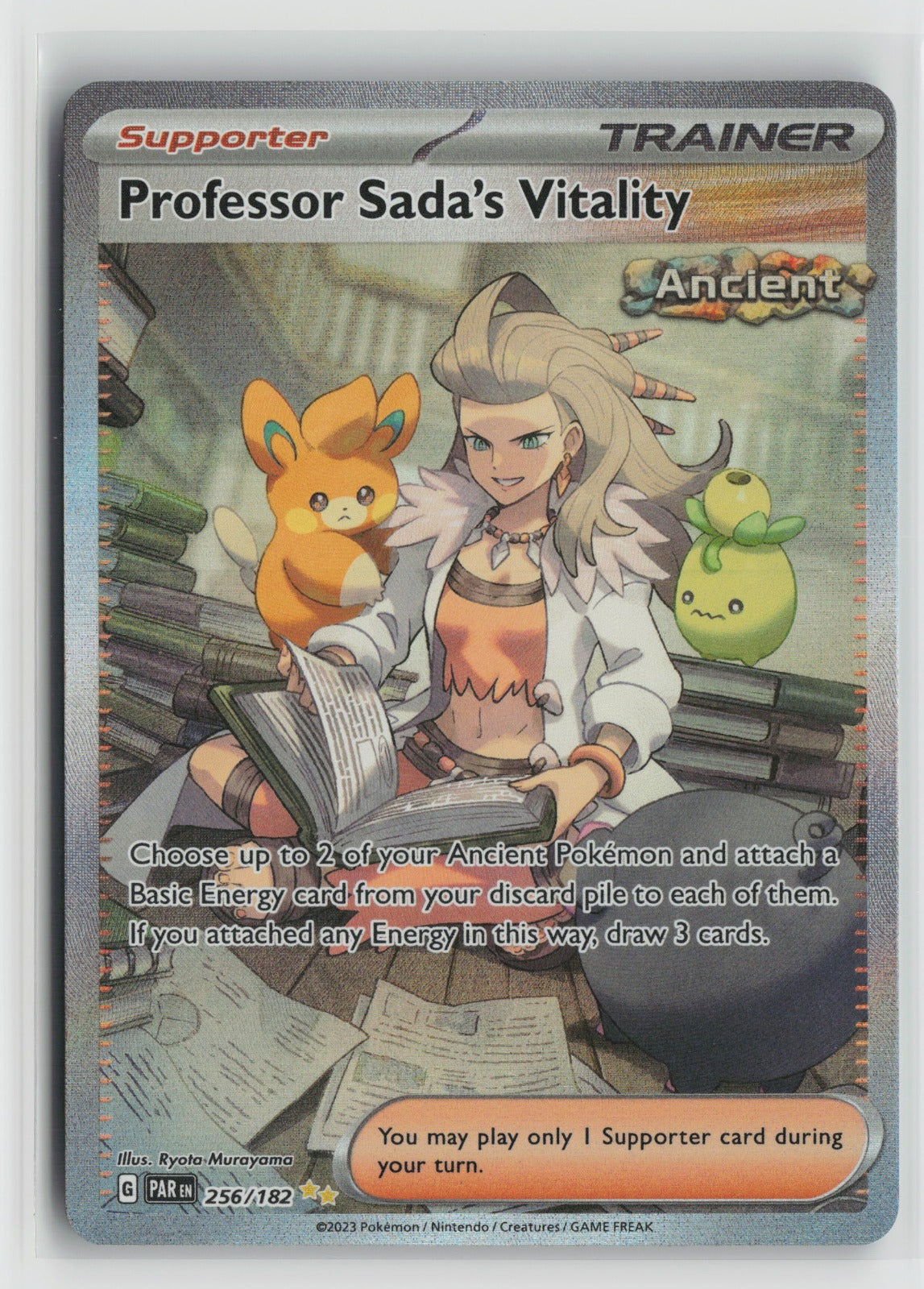 Professor Sada's Vitality - Special Illustration Rare Holo PAR 256/182 NM