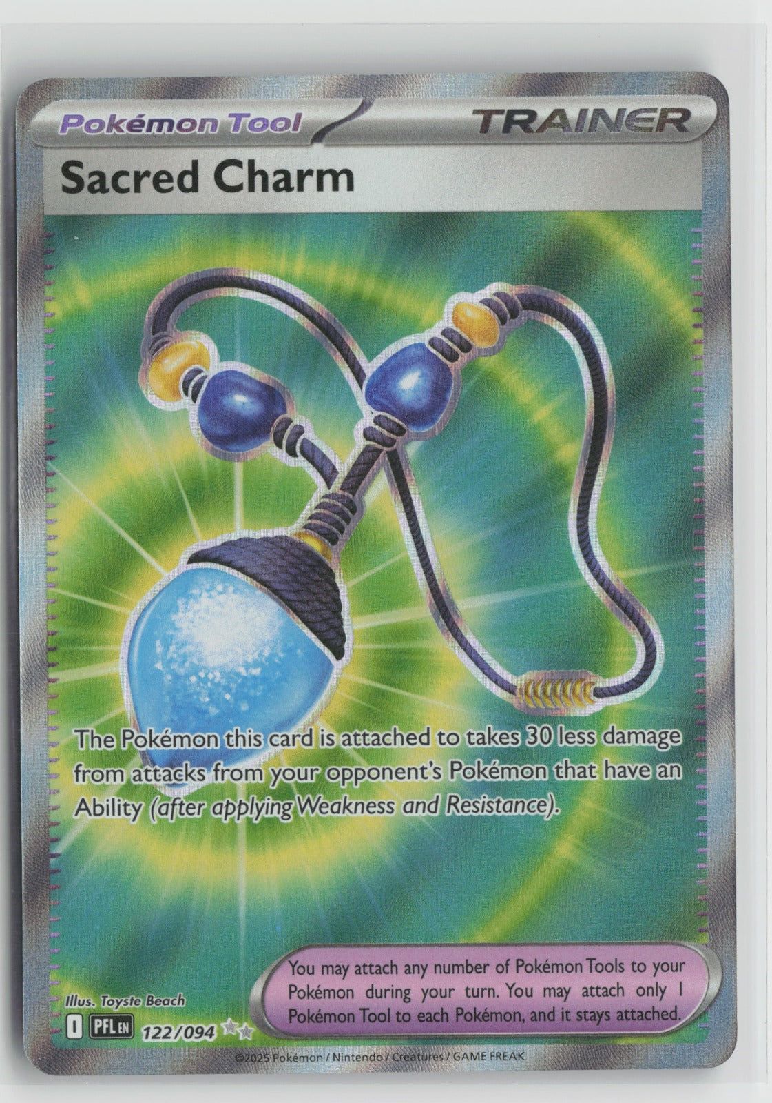 Sacred Charm Ultra Rare Holo PFL 122/094 NM