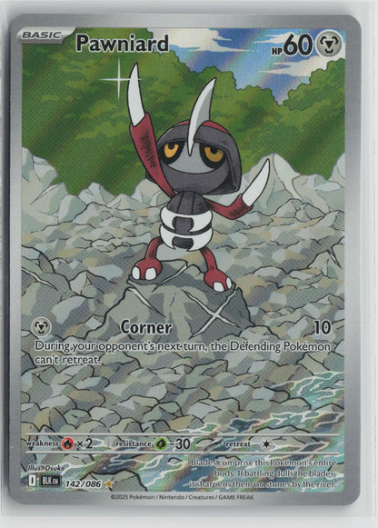 Pawniard Illustration Rare Holo BLK 142/086 NM
