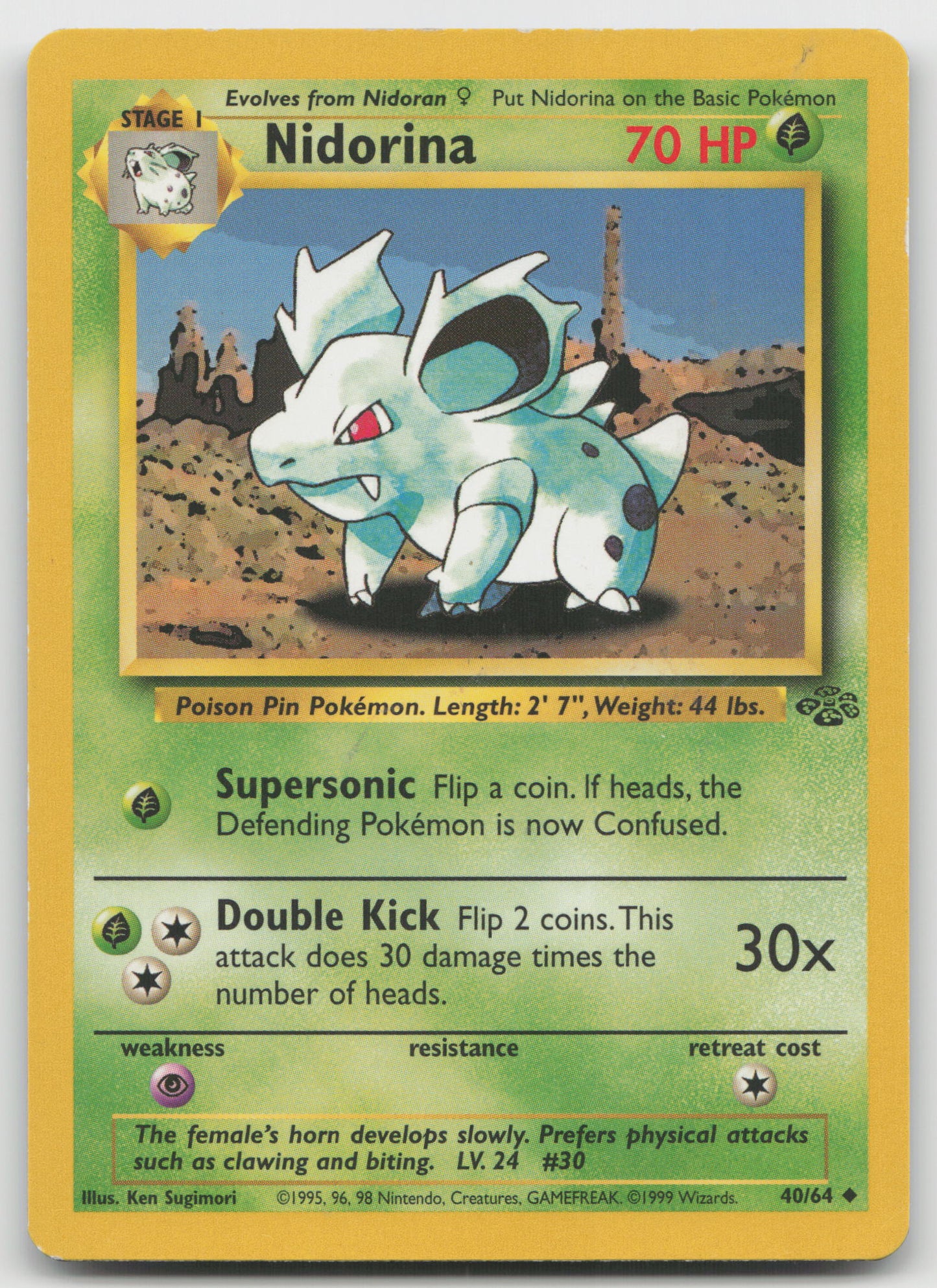 Nidorina Uncommon Unlimited JU 40/64 LP