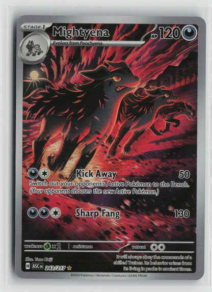 Mightyena - Illustration Rare Holo ASC 243/217 NM