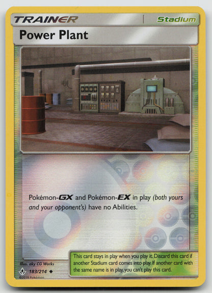 Power Plant Uncommon Reverse Holo SM10 183/214 NM