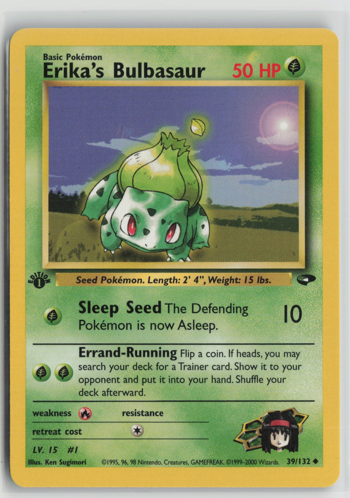 Erika's Bulbasaur Uncommon 1st Edition G2 039/132 NM