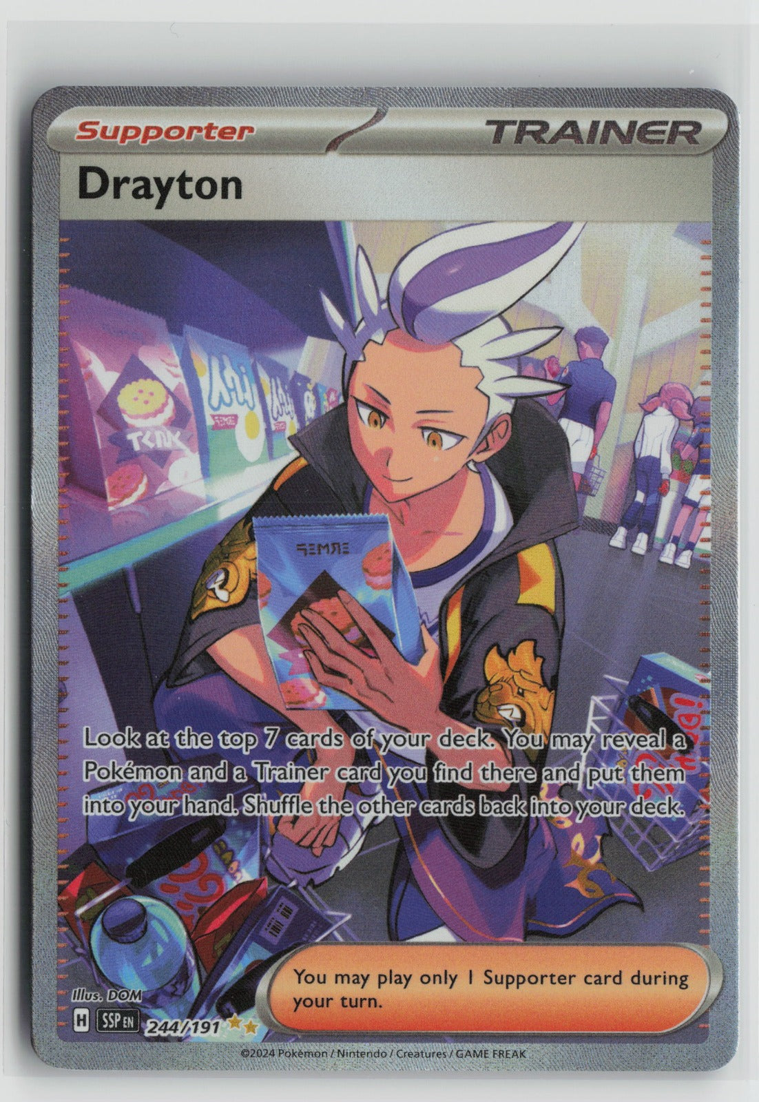 Drayton - Special Illustration Rare Holo SSP 244/191 NM